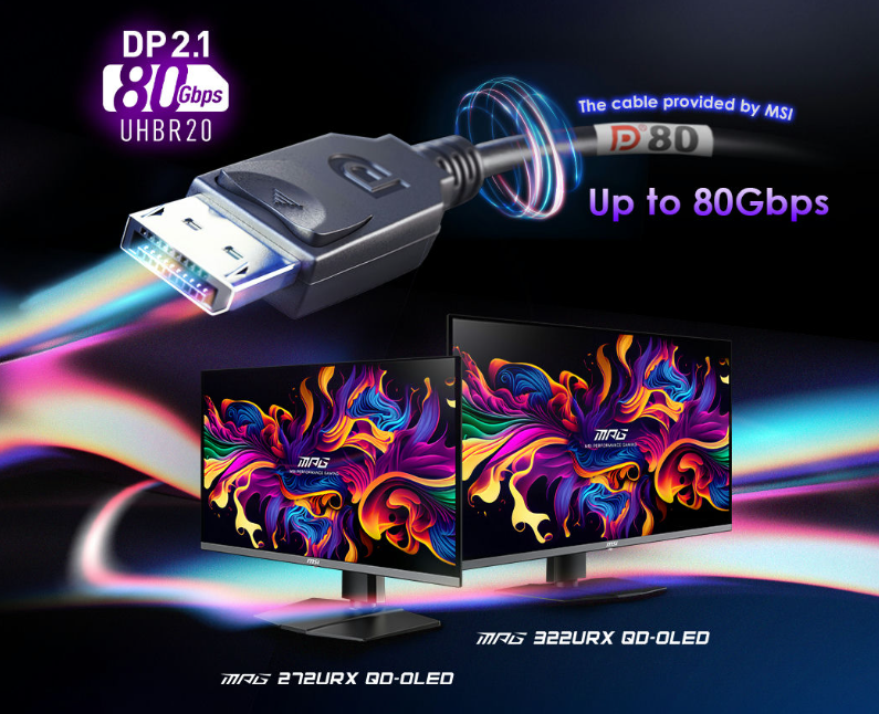 50系列显卡带火DP2.1显示器，微星两款新品不容错过！